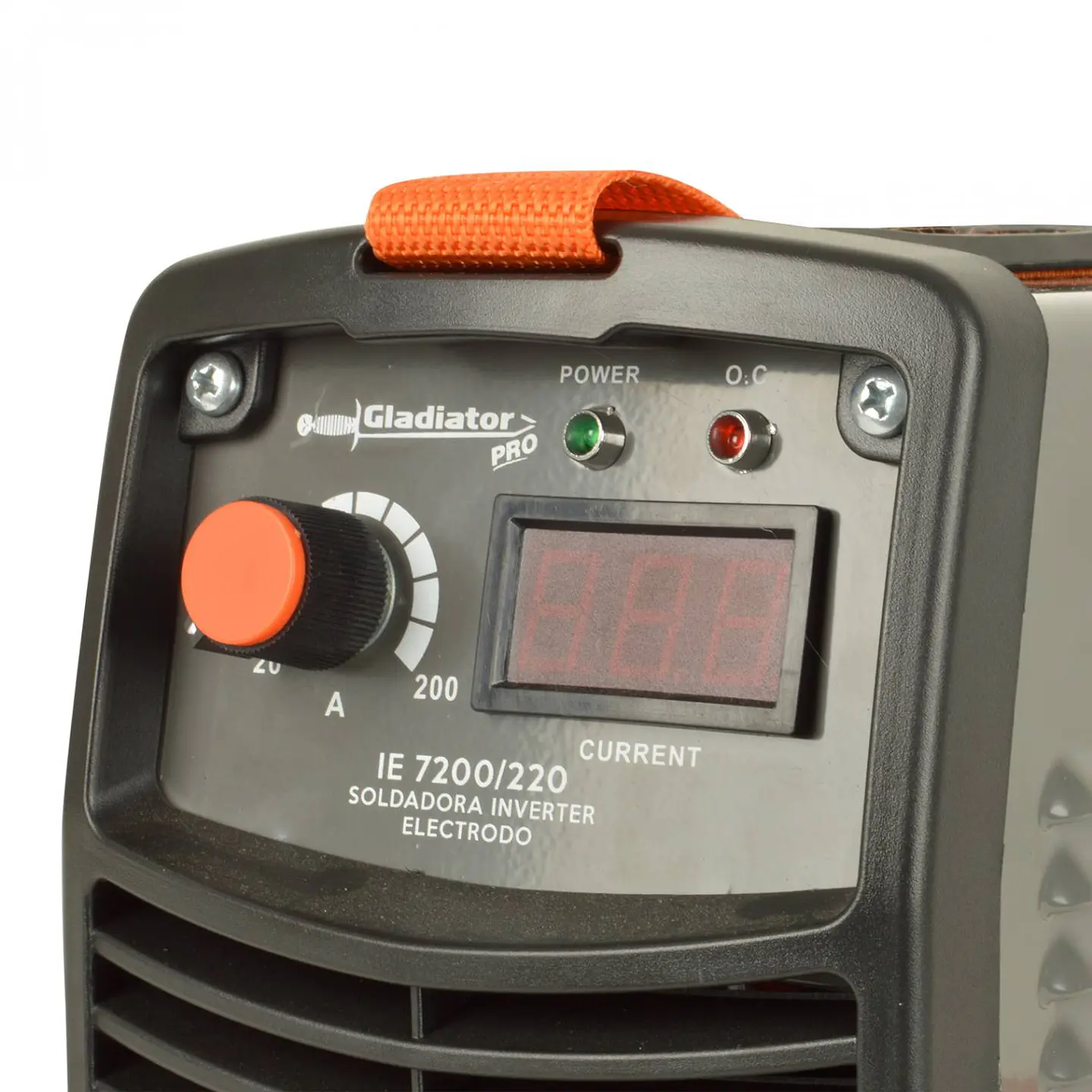 Kit soldadora inverter Gladiator IE 7200/220 KM – 200 A con máscara 6