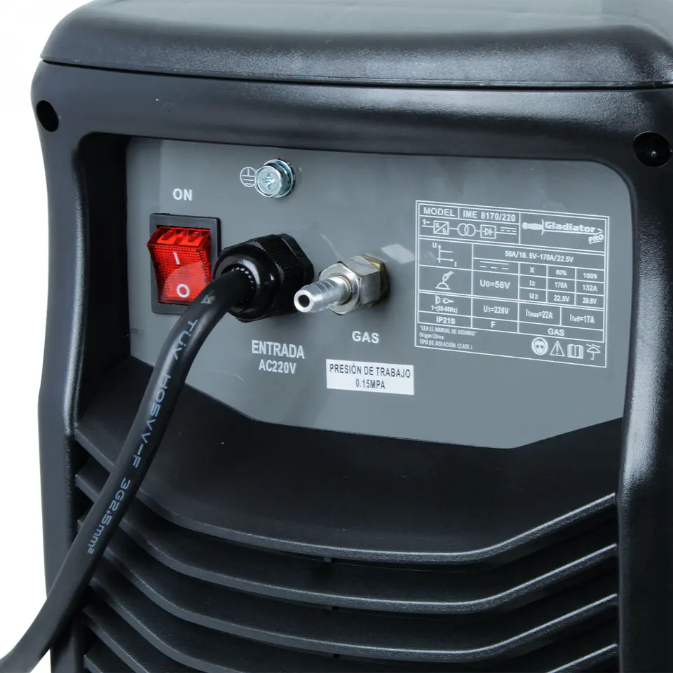 Soldadora inverter MIG Gladiator IME 8170/220 – 170 A 6