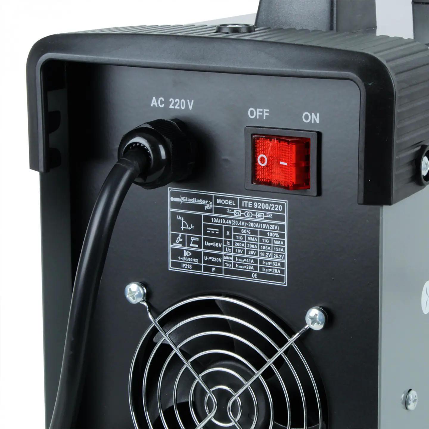 Soldadora inverter TIG alta frecuencia Gladiator ITE 9200/2 – 200 A 6