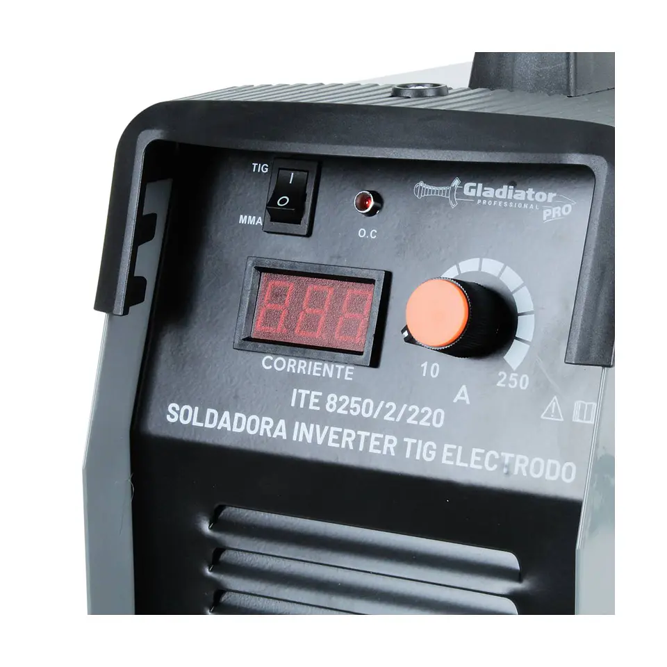 Soldadora inverter TIG electrodo Gladiator ITE 8250/2/220 – 250 A 7