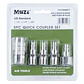 Set de acoples rápidos Muzi 5PCS-U – 1/4 pulgada, 5 piezas - Miniatura 4