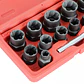Juego extractor de pernos rodados Jonnesway AN040079 – 13 piezas, 3/8 pulgadas - Miniatura 5