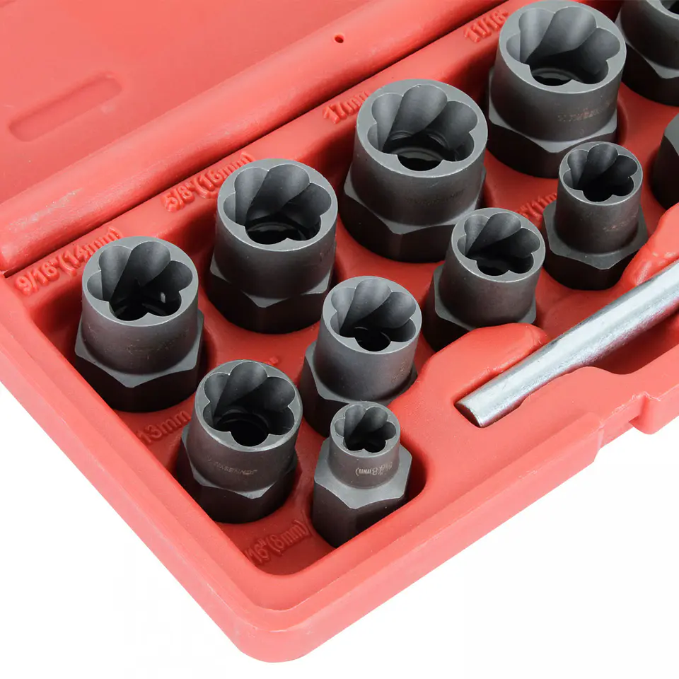 Juego extractor de pernos rodados Jonnesway AN040079 – 13 piezas, 3/8 pulgadas 5