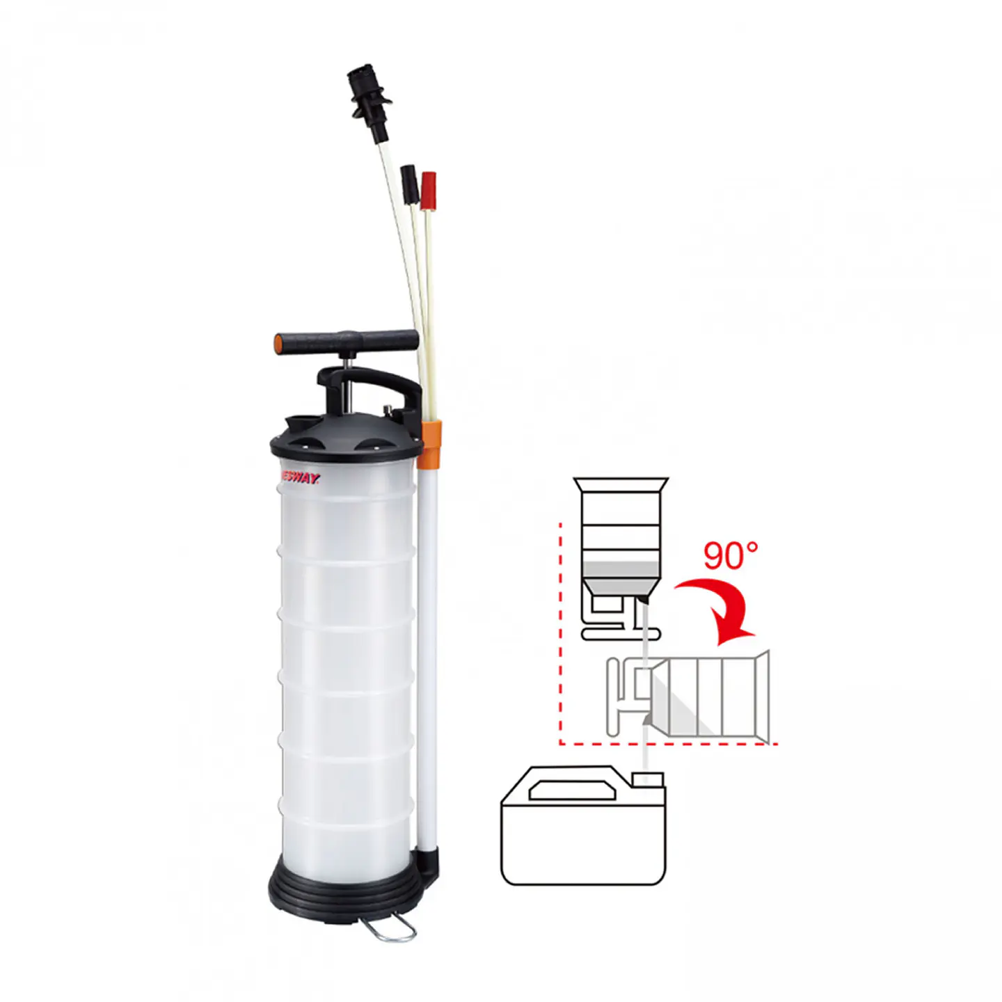 Aspirador manual de aceite usado Jonnesway AE300061 – 6,5 litros 6