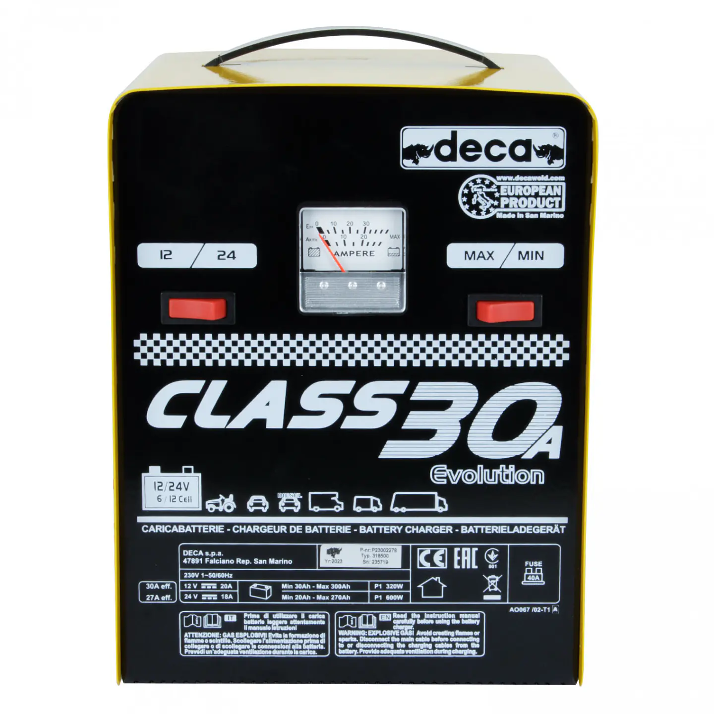 Cargador de baterías Deca Class 30 – 318500, 12/24 V 3