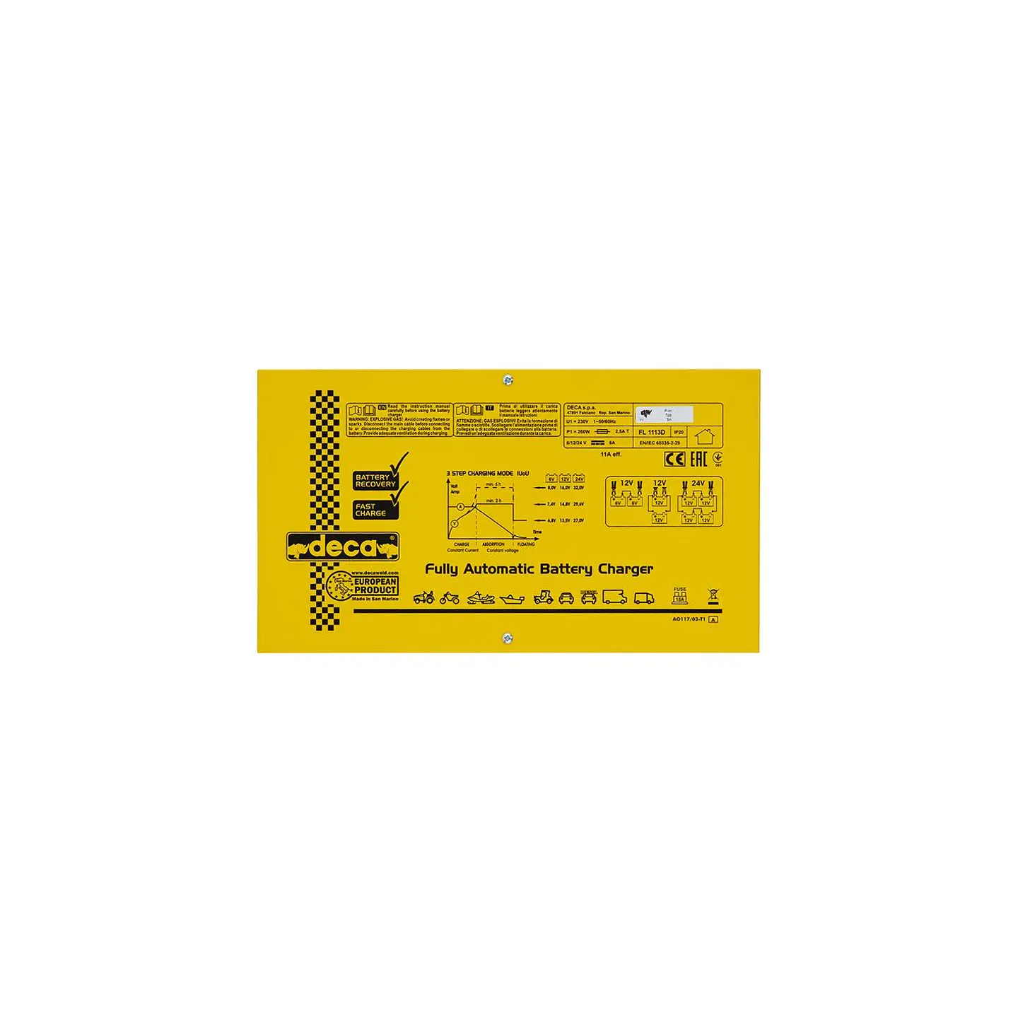 Cargador de baterías Deca FL1113D – 319600 7