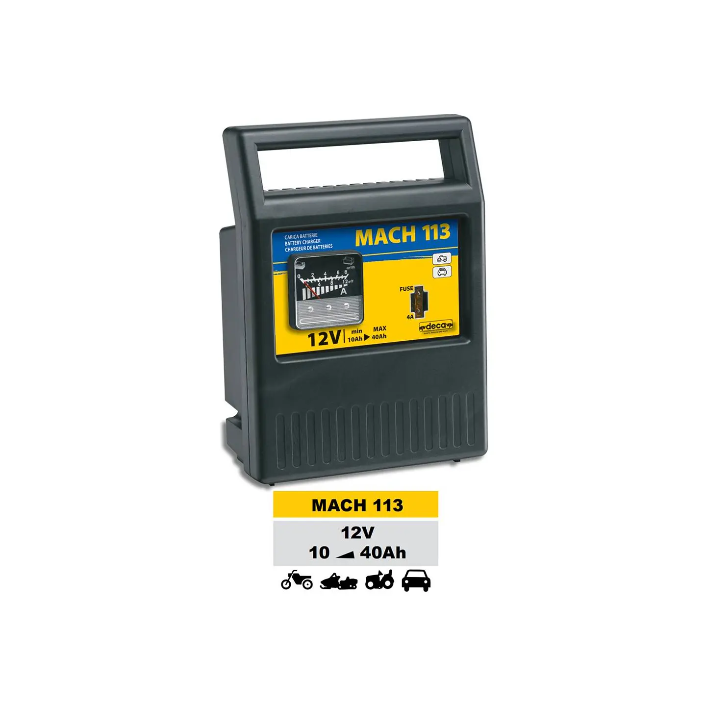 Cargador de baterías Deca Mach 113 – 301200, 12 V 1