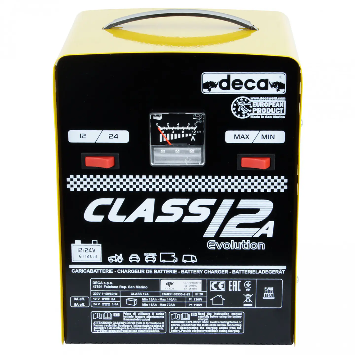Cargador de baterías Deca Class 12 – 303500, 12/24 V 4