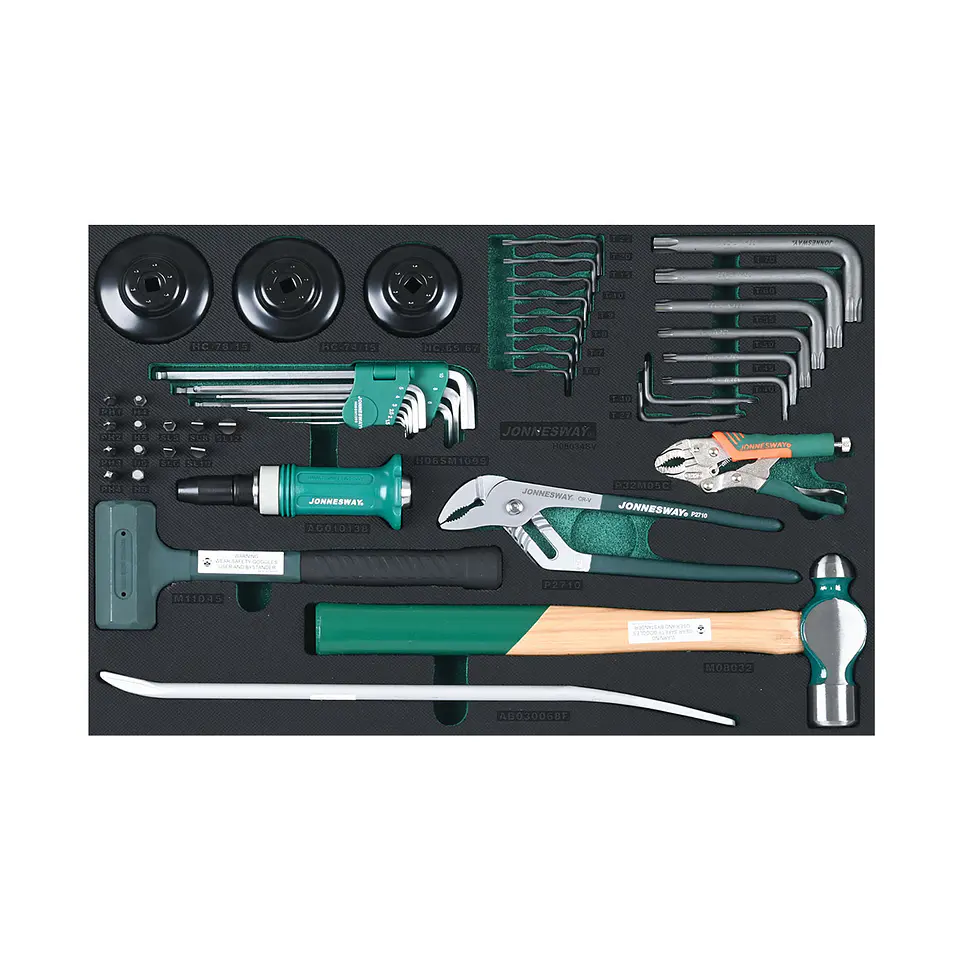 Bandeja de herramientas Jonnesway H08034SV – 34 piezas 1