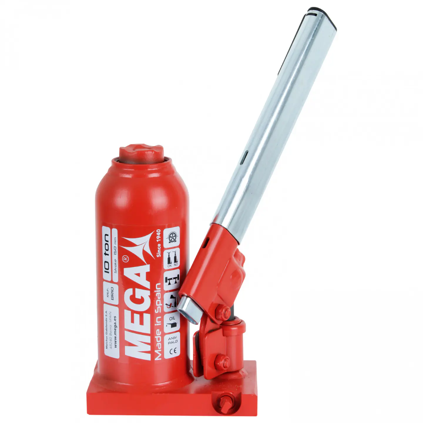 Gata hidráulica de botella MEGA BR10 – 10 toneladas 2