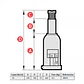 Gata hidráulica de botella MEGA BR10 – 10 toneladas - Miniatura 6