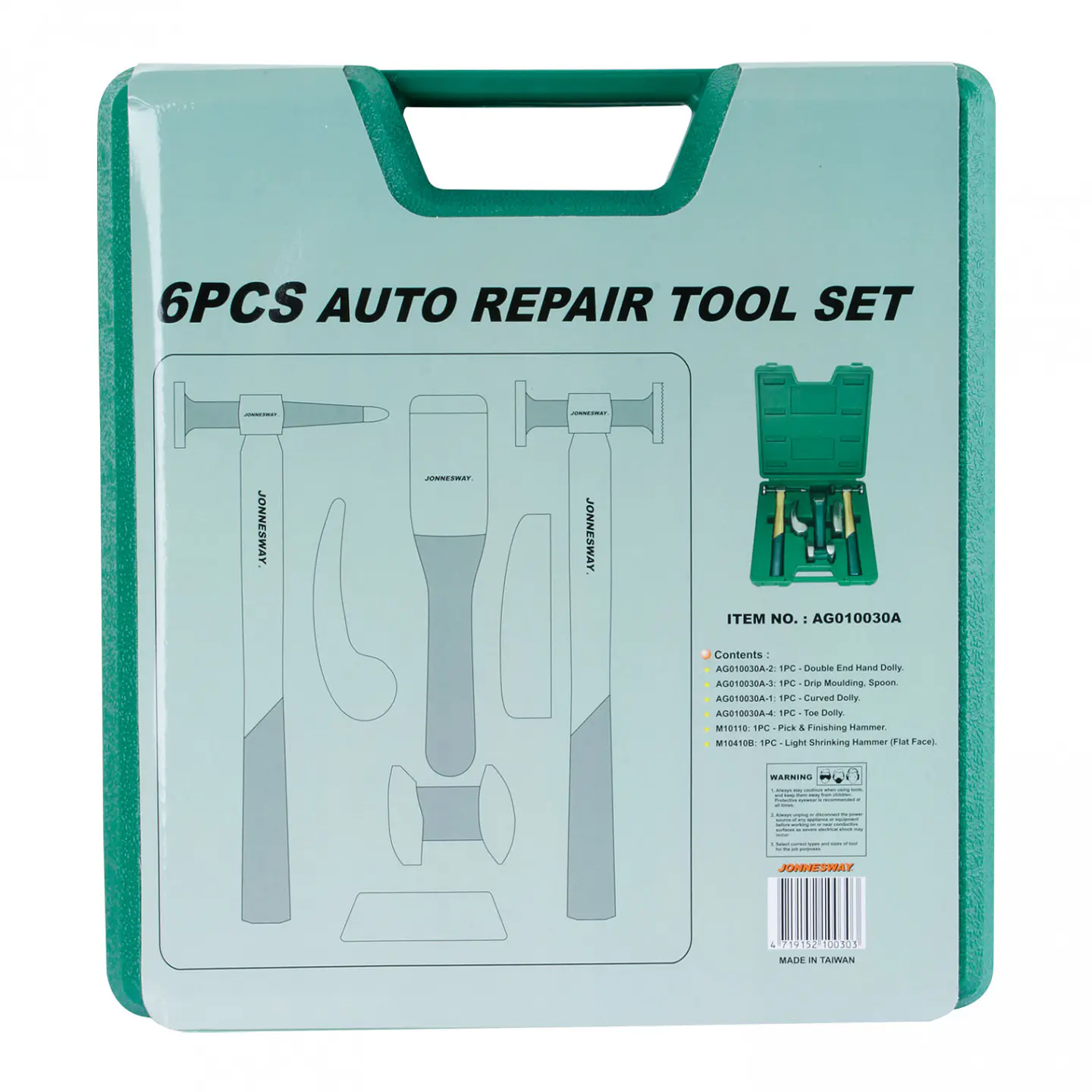Kit de martillos desabolladores Jonnesway AG010030A – 6 piezas 13