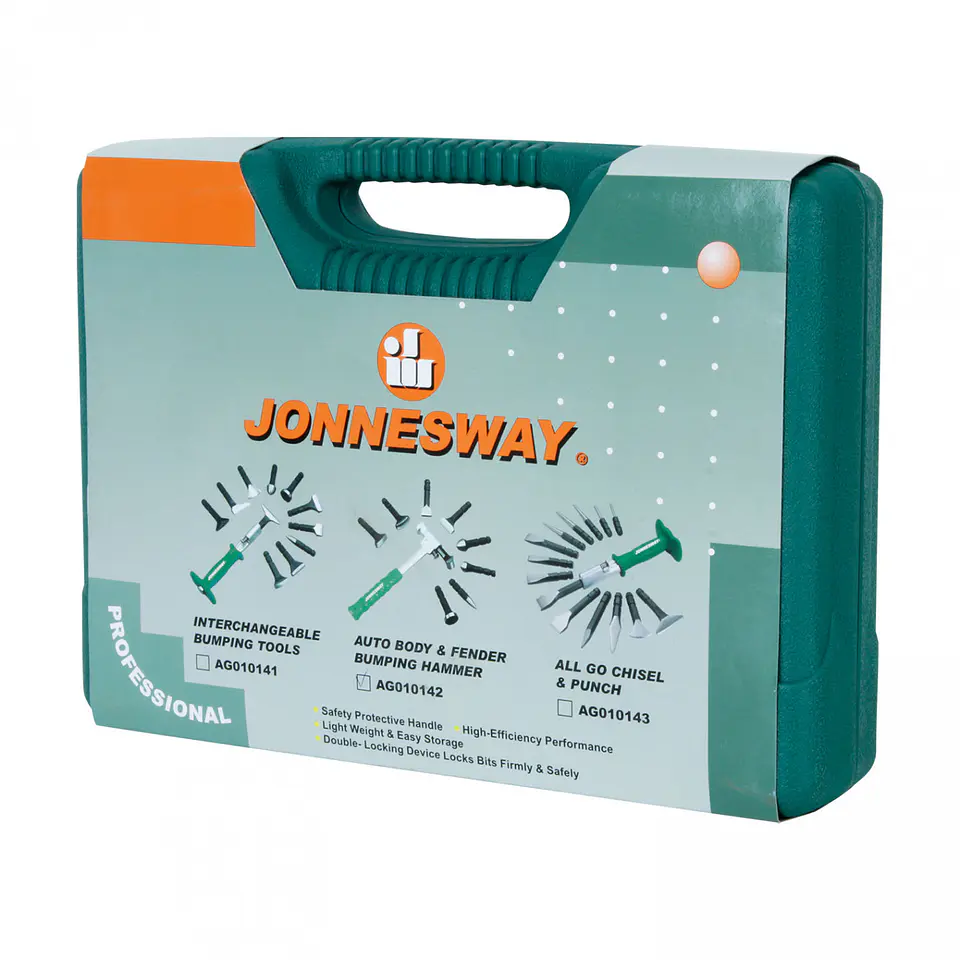 Juego de martillo desabollador Jonnesway AG010142 – 9 piezas 10