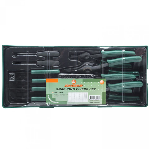 Juego de alicates para seguros Seeger Jonnesway AG010150SP – 10 piezas