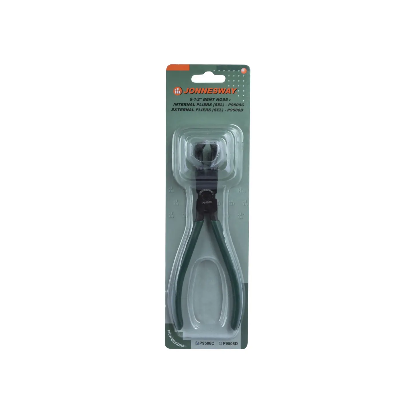 Alicate para seguros Seeger interior curvo Jonnesway P9508C – 8 1/2 pulgadas 2