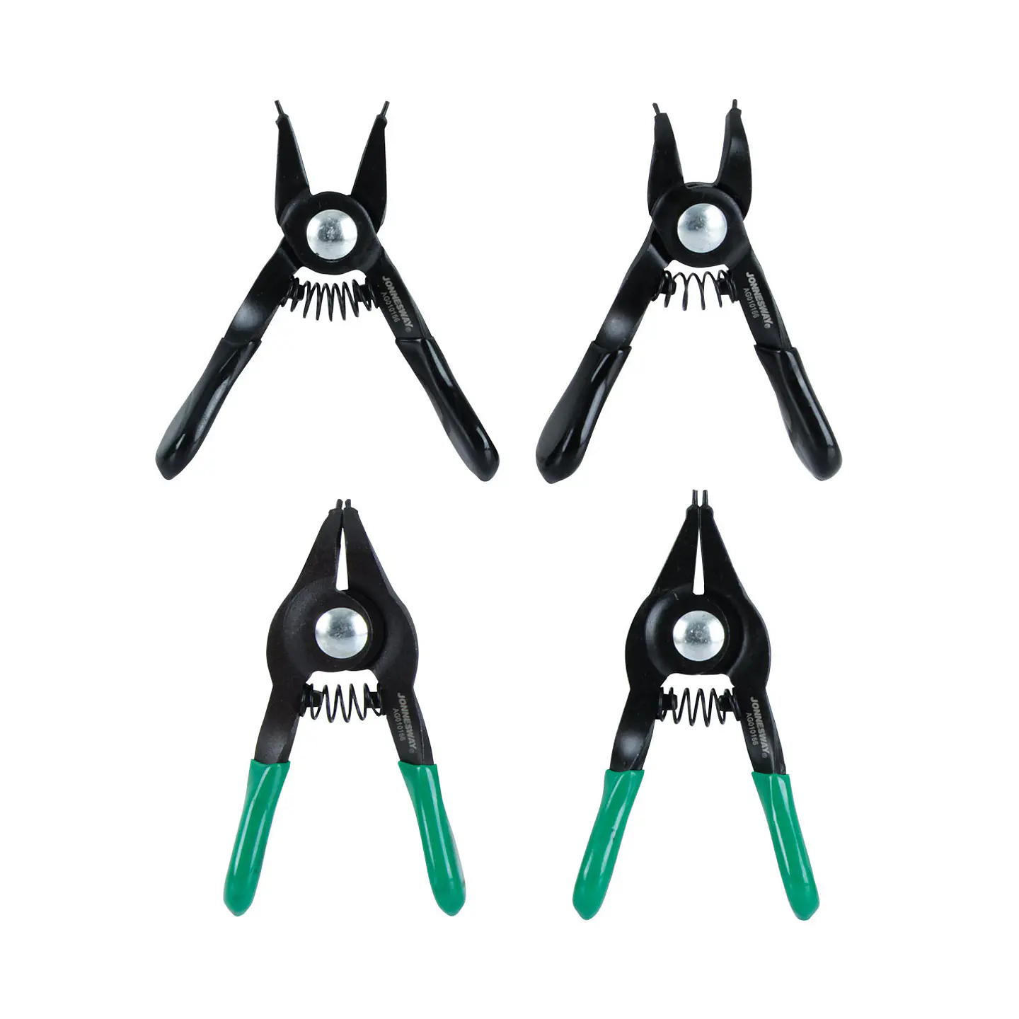 Juego de alicates miniatura para seguros Seeger Jonnesway AG010166 – 4 piezas 1
