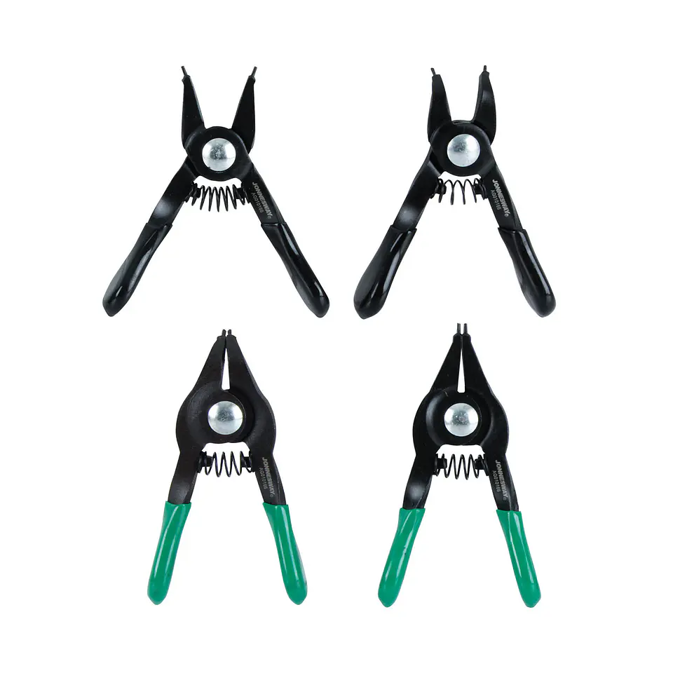 Juego de alicates miniatura para seguros Seeger Jonnesway AG010166 – 4 piezas 1