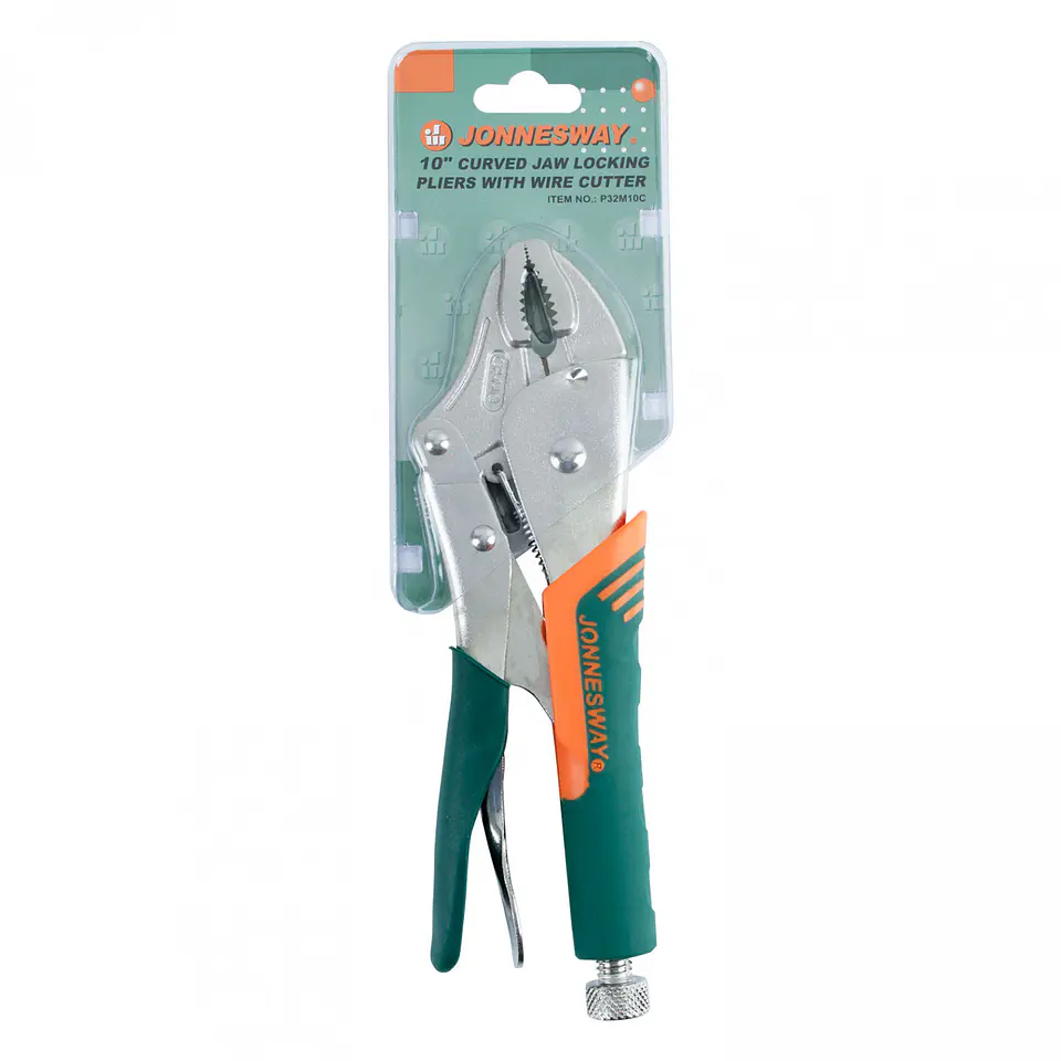 Alicate caimán curvo con cortador Jonnesway P32M10C – 10 pulgadas 9