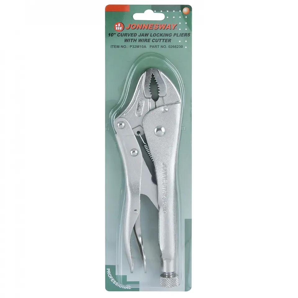 Alicate caimán curvo con cortador Jonnesway P32M10A – 10 pulgadas 5