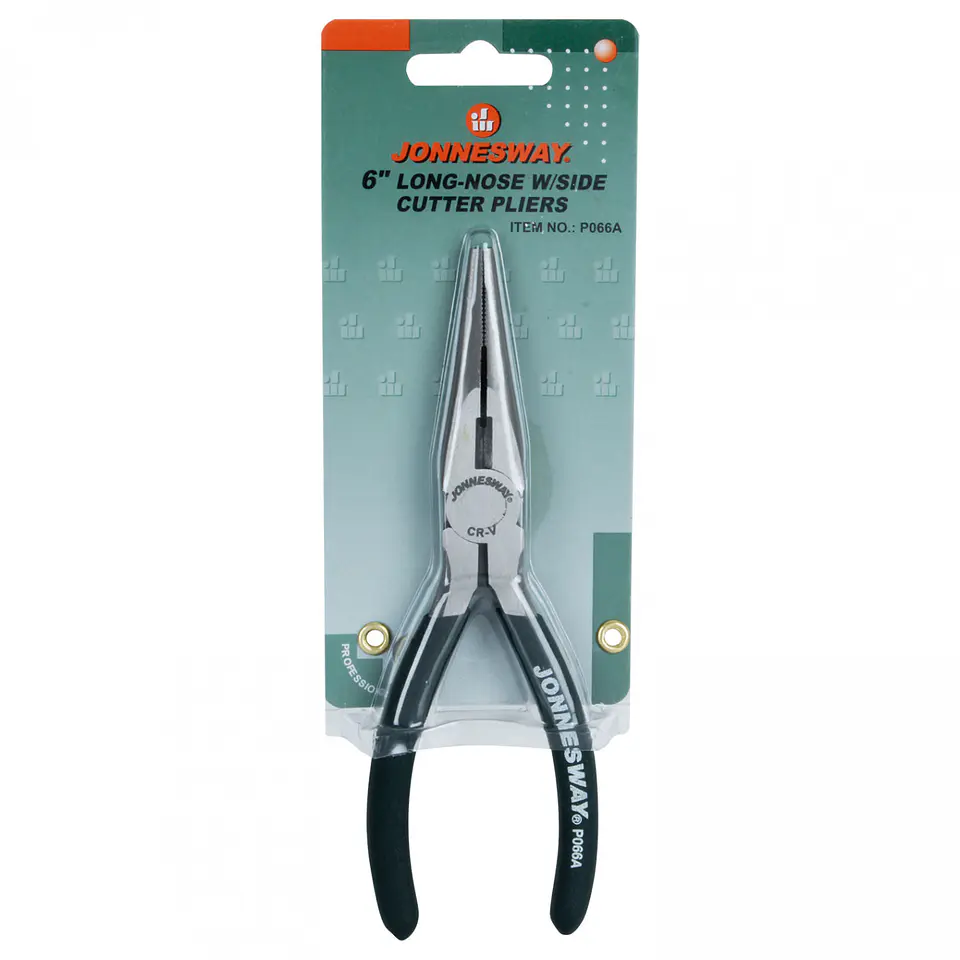 Alicate de punta larga con cortador Jonnesway P066A – 6 pulgadas 5