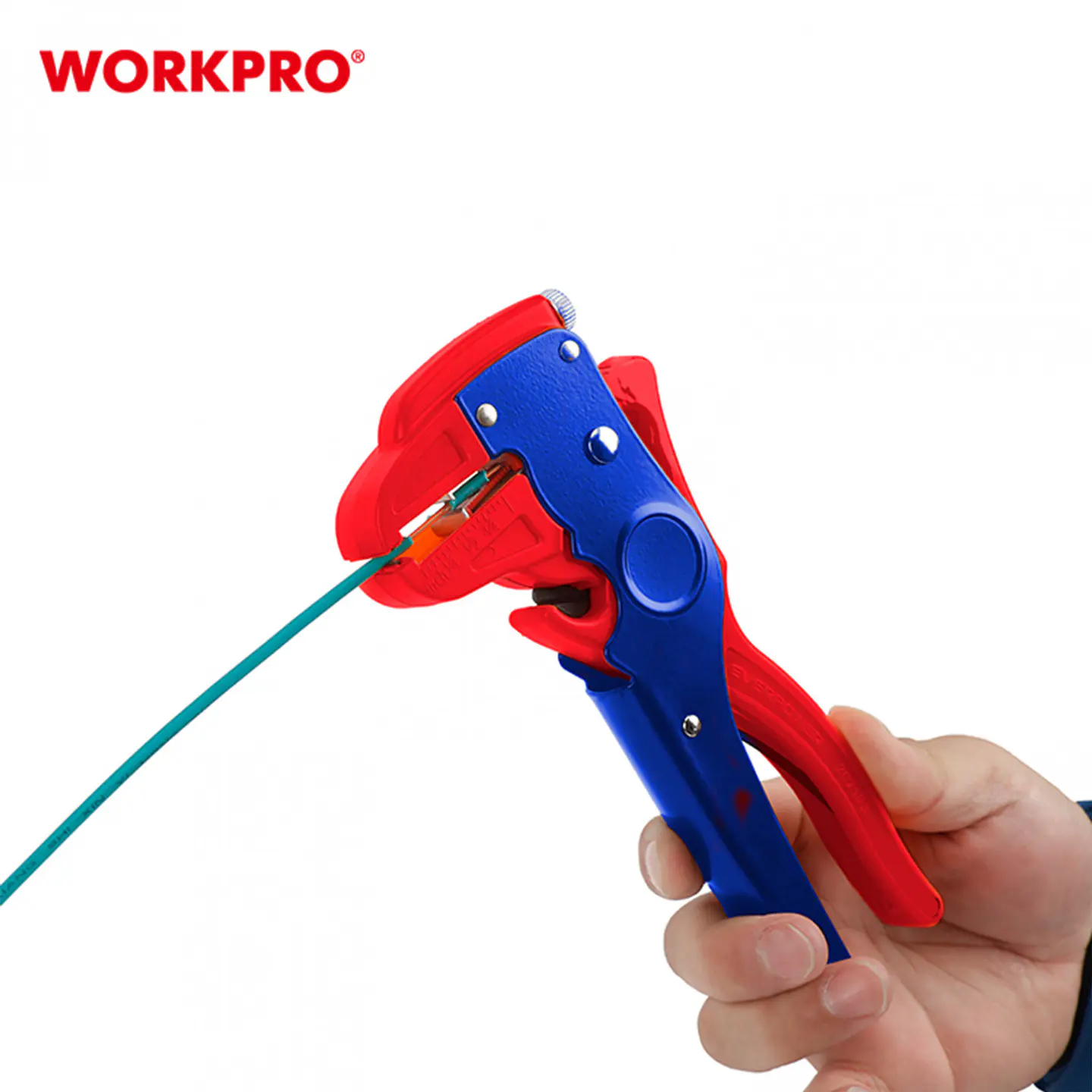 Alicate pelacables ajustable WorkPro WP291008 – 2 en 1 2