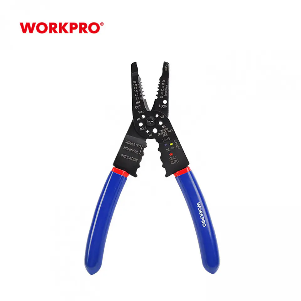 Alicate de punta larga pelacables WorkPro WP291003 – 200 mm 2