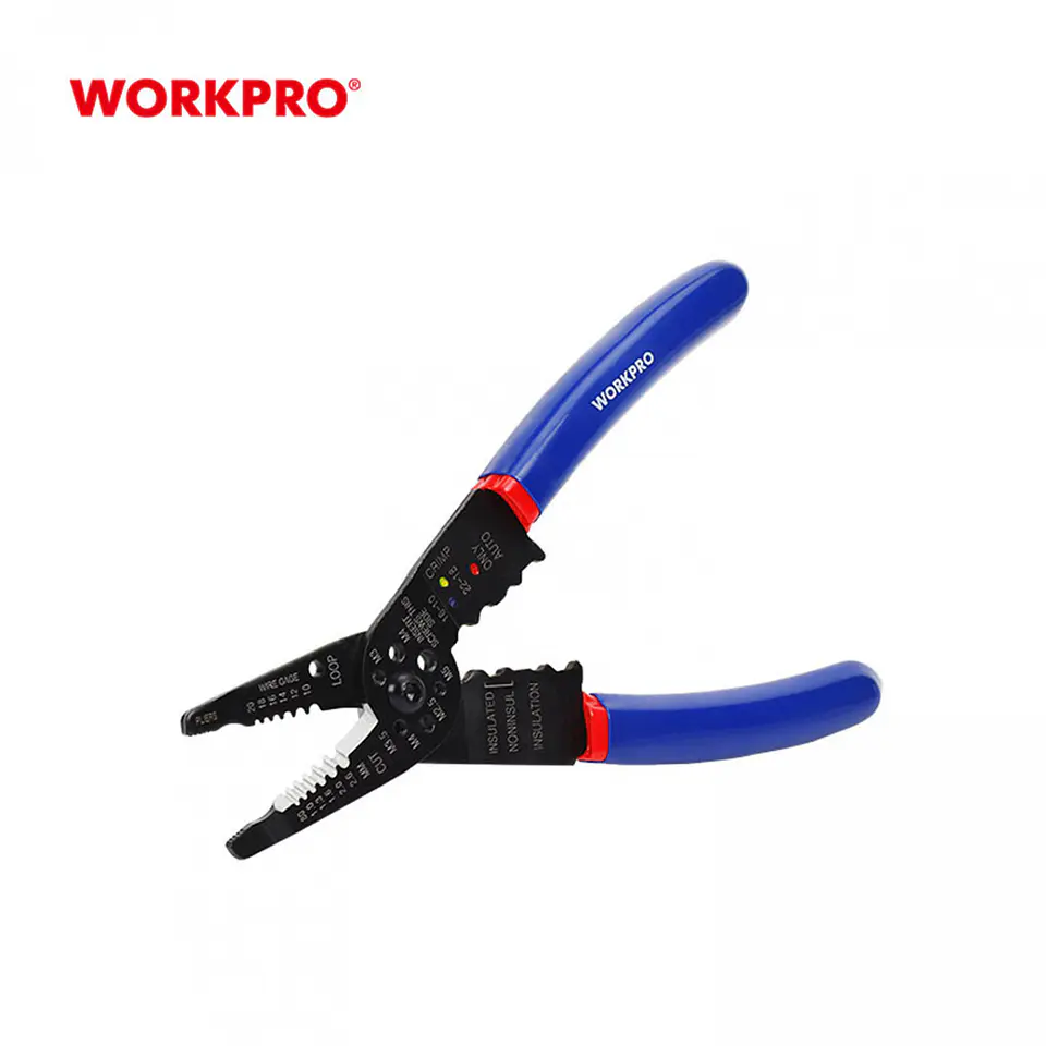 Alicate de punta larga pelacables WorkPro WP291003 – 200 mm 3