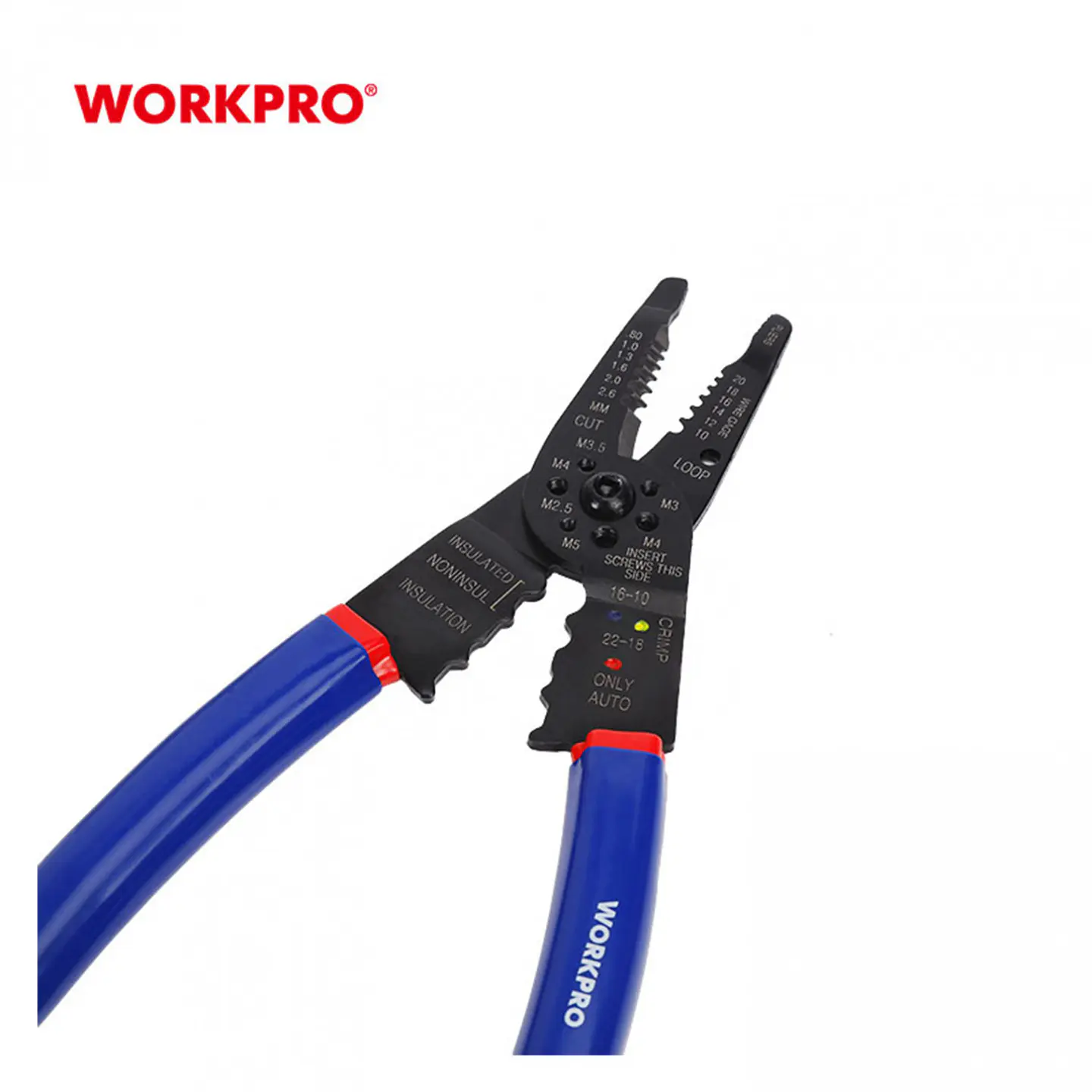Alicate de punta larga pelacables WorkPro WP291003 – 200 mm 4