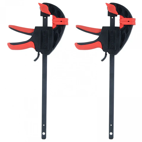 Set de 2 prensas sargento WorkPro – 4 pulgadas, liberación rápida
