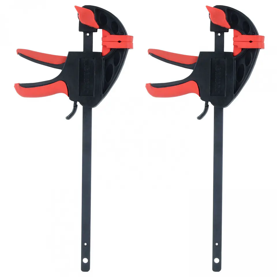 Set de 2 prensas sargento WorkPro – 4 pulgadas, liberación rápida 1