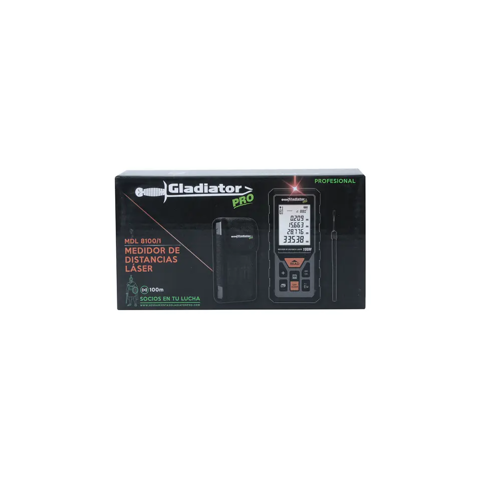 Medidor de distancia láser Gladiator MDL8100/1 – 100 m 7