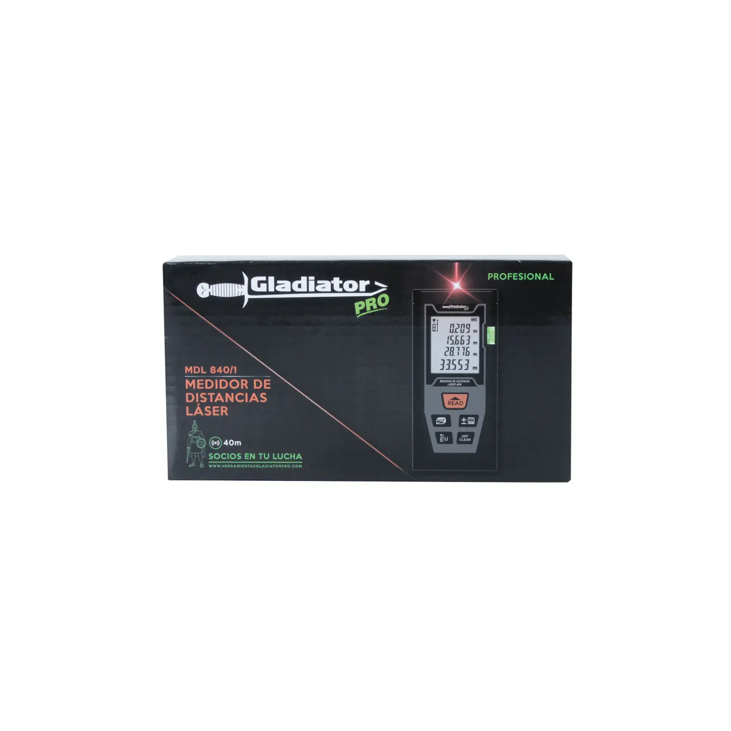 Medidor de distancia láser Gladiator MDL840/1 – 40 m 7