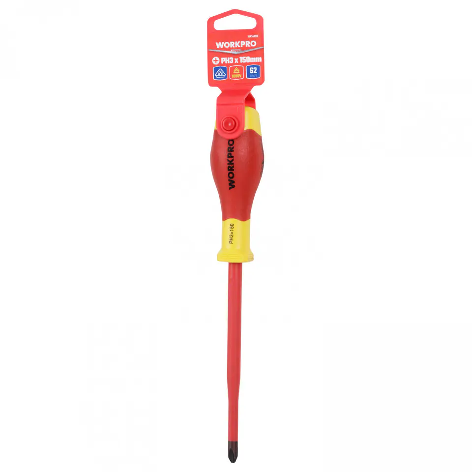 Destornillador phillips aislado ph3x150mm Workpro WP341010 4
