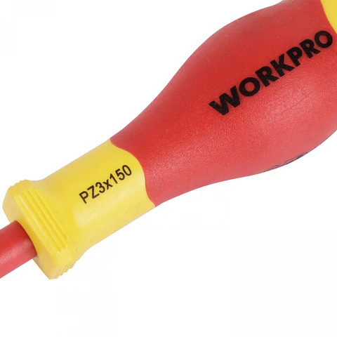 Destornillador pozi aislado pz3x150mm Workpro WP341022