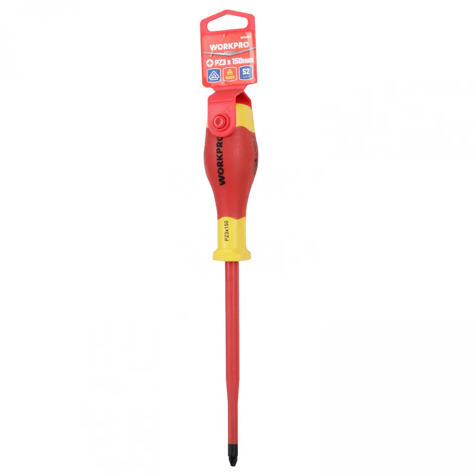 Destornillador pozi aislado pz3x150mm Workpro WP341022 4