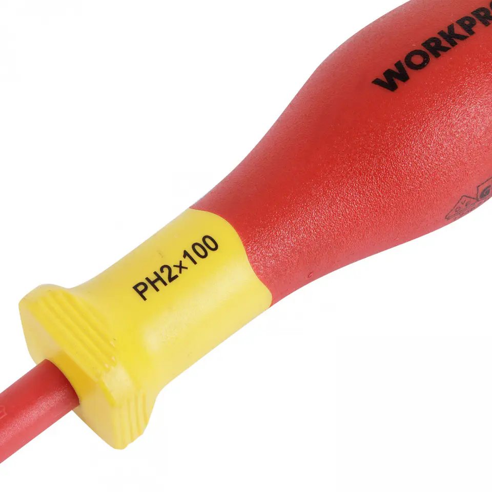 Destornillador phillips aislado ph2x100mm Workpro WP341009 3
