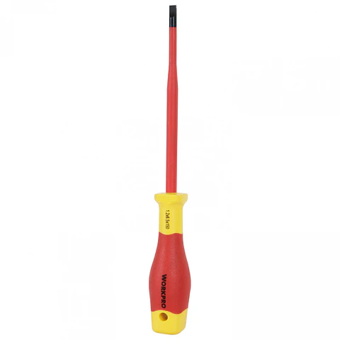Destornillador plano aislado delgado 1.2x6.5x150mm Workpro WP341006