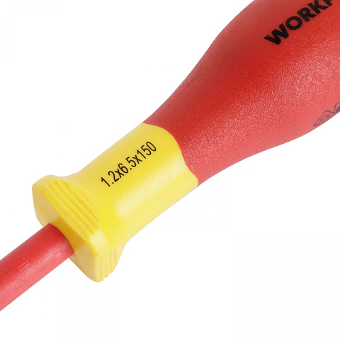 Destornillador plano aislado delgado 1.2x6.5x150mm Workpro WP341006