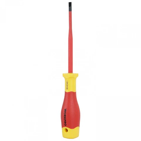 Destornillador plano aislado delgado 1.0x5.5x125mm Workpro WP341005