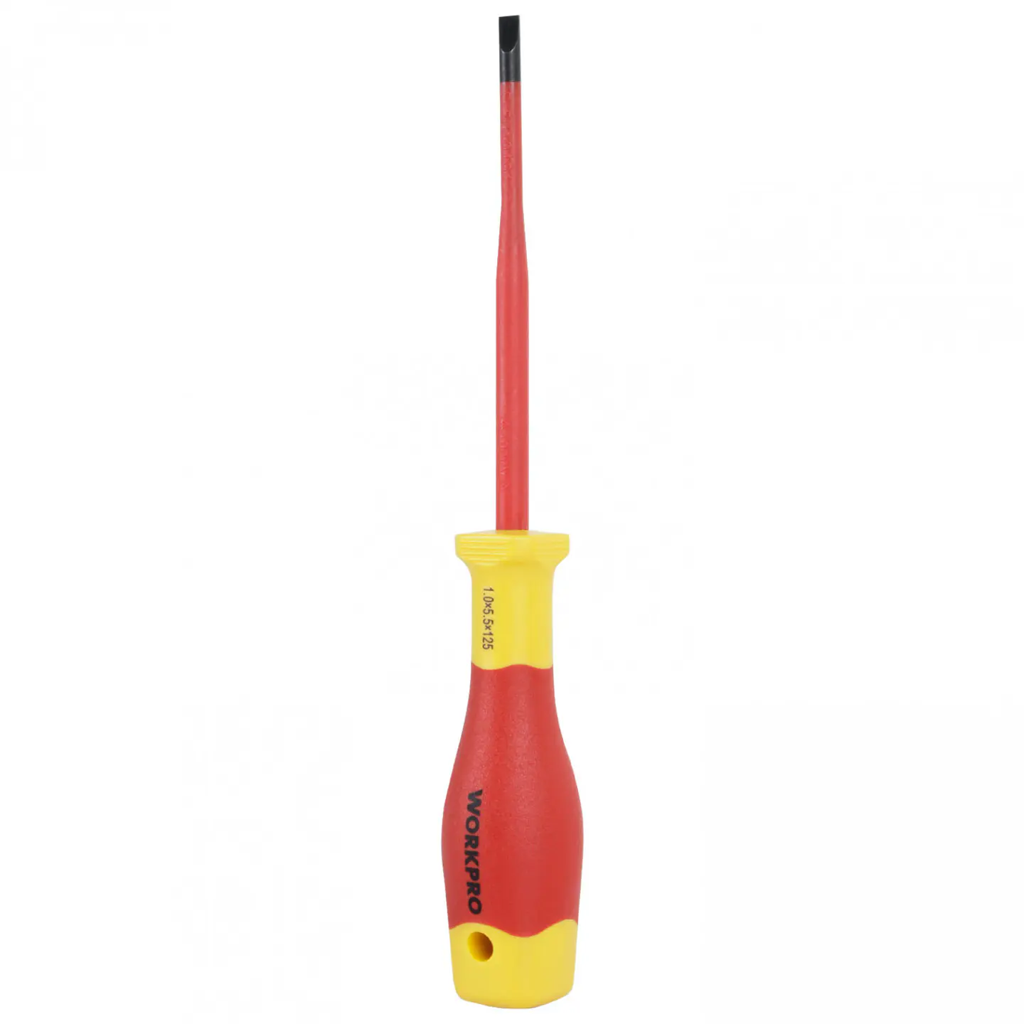 Destornillador plano aislado delgado 1.0x5.5x125mm Workpro WP341005 1
