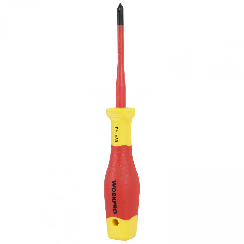 Destornillador phillips aislado ph1x80mm Workpro WP341008 1