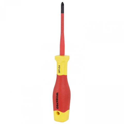 Destornillador pozi aislado pz1x80mm Workpro WP341020