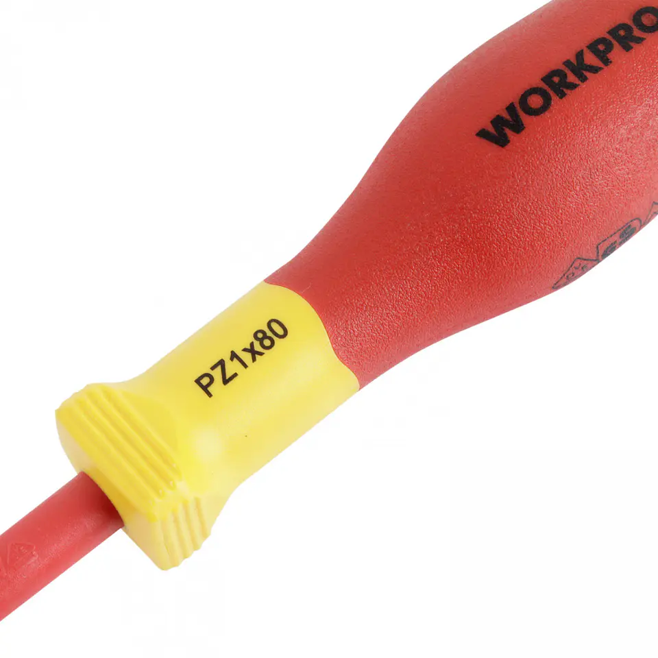 Destornillador pozi aislado pz1x80mm Workpro WP341020 3