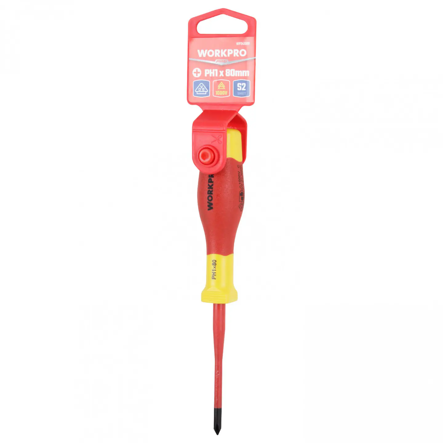 Destornillador phillips aislado ph1x80mm Workpro WP341008 4