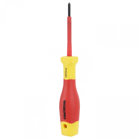 Destornillador phillips aislado ph0x60mm Workpro WP341007