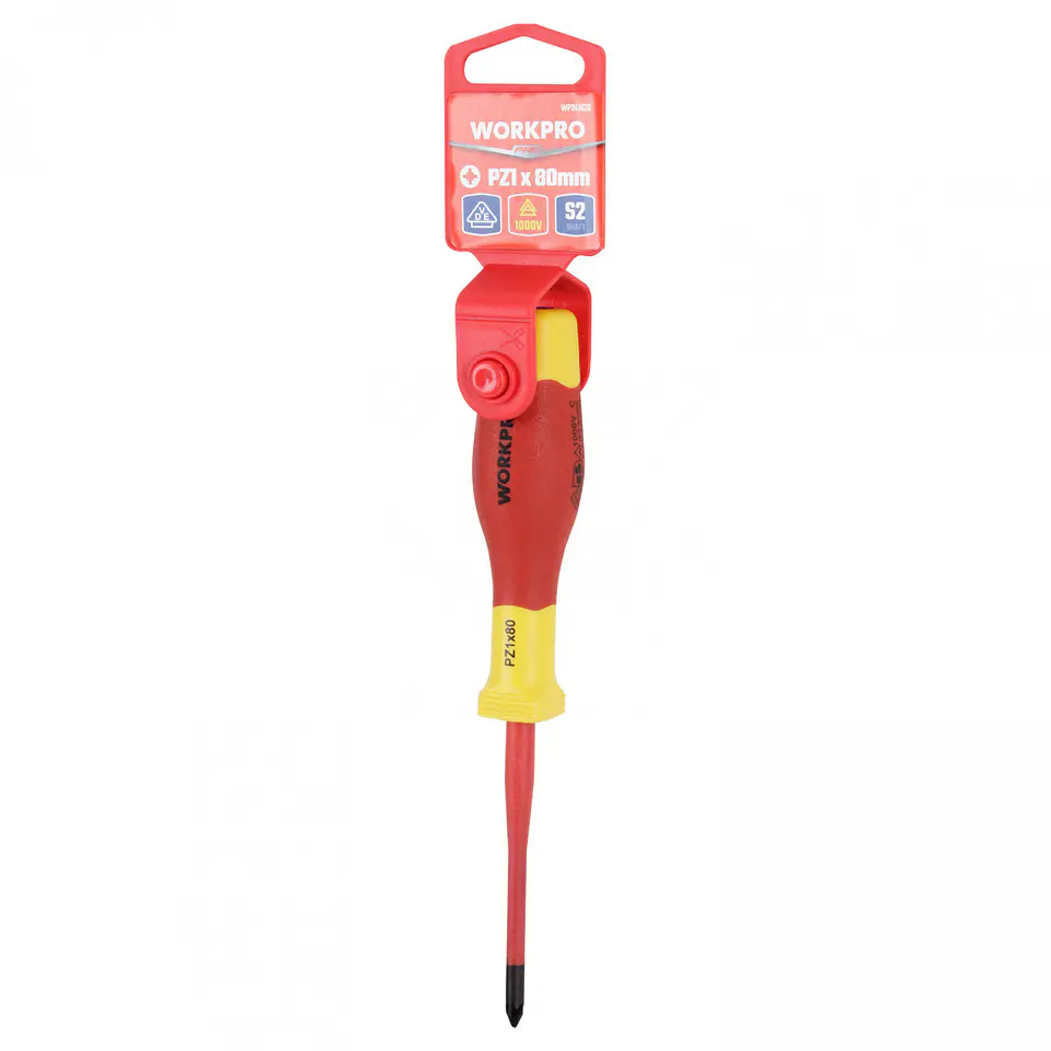 Destornillador pozi aislado pz1x80mm Workpro WP341020 4