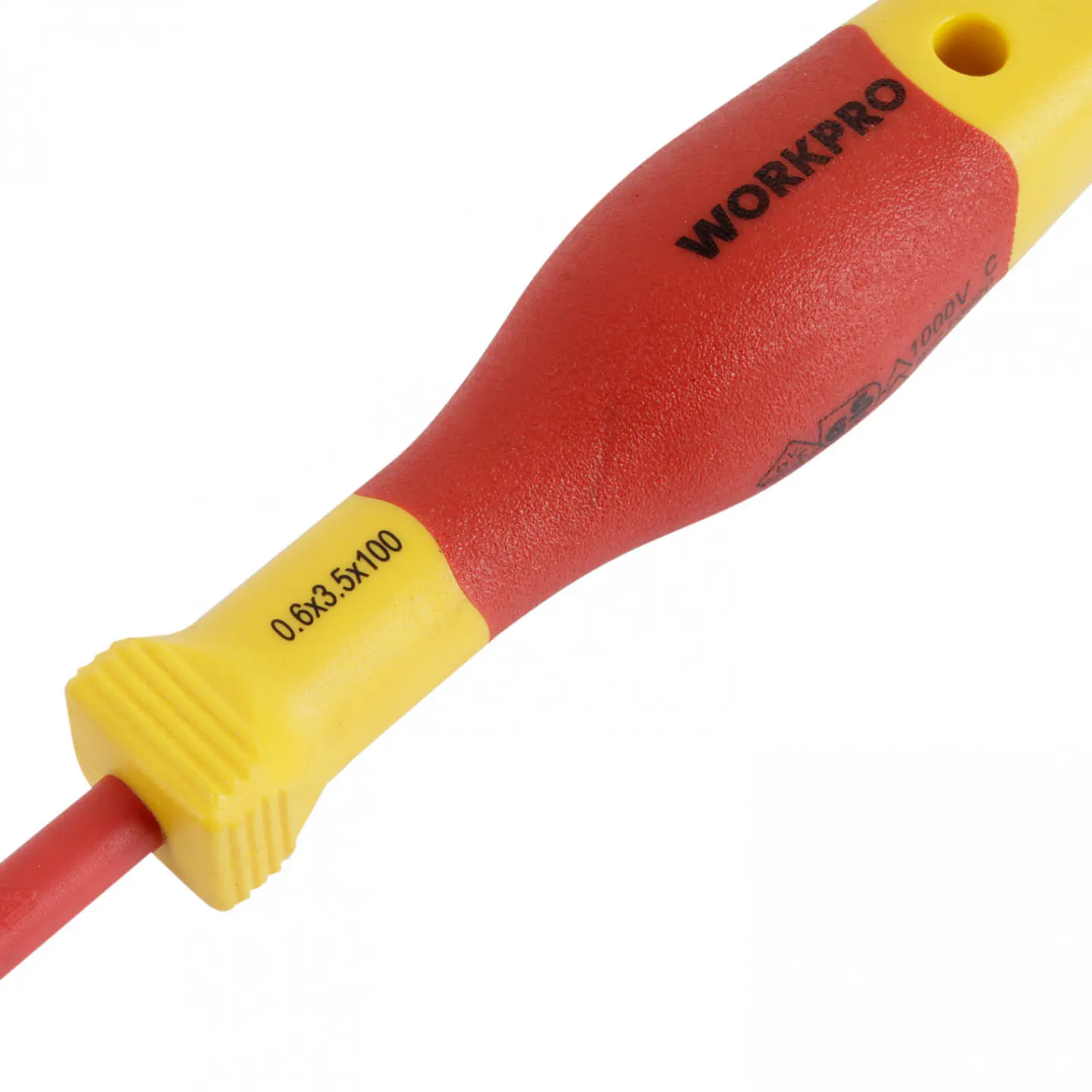 Destornillador plano aislado delgado 0.6x3.5x100mm Workpro WP341003 2