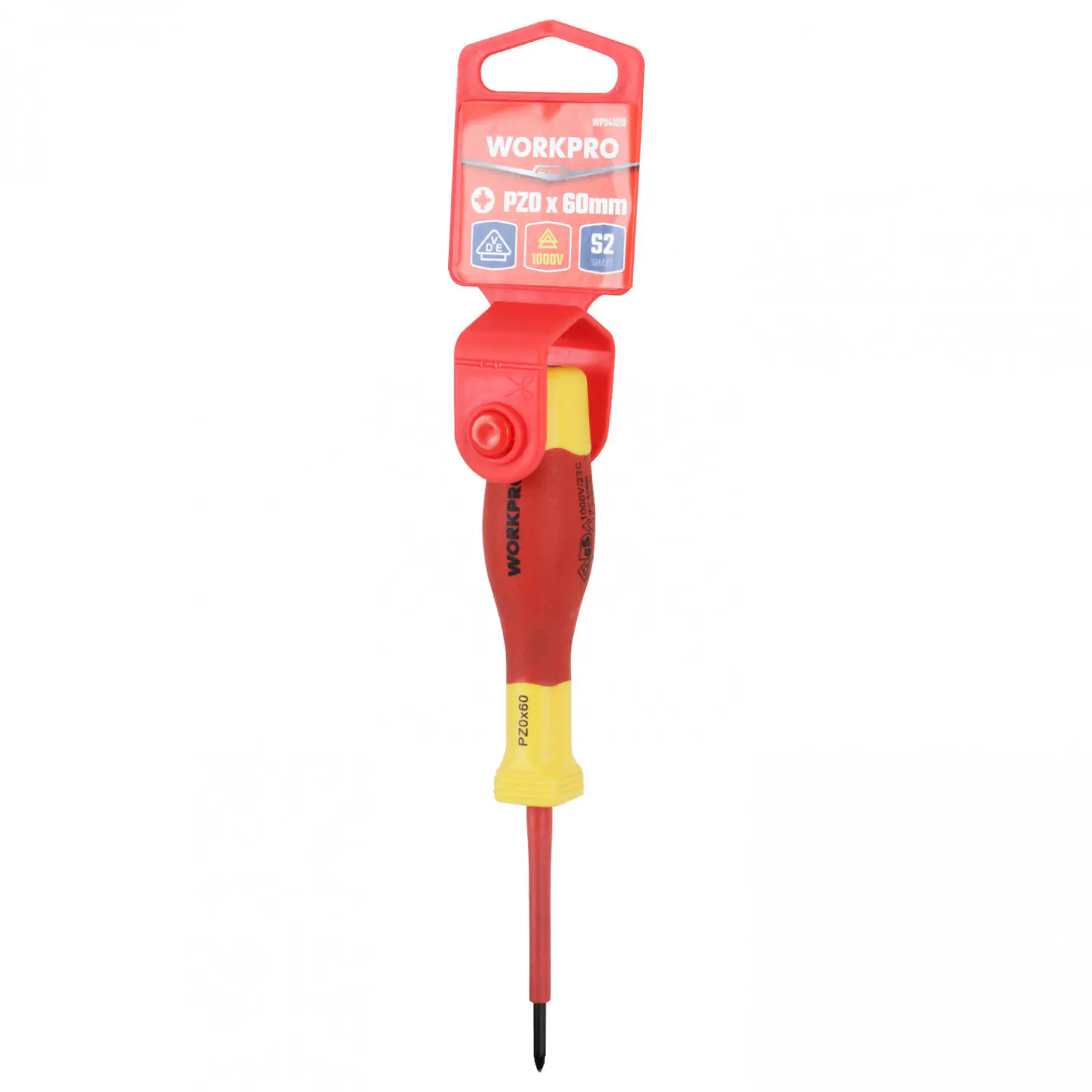 Destornillador pozi aislado pz0x60mm Workpro WP341019 4