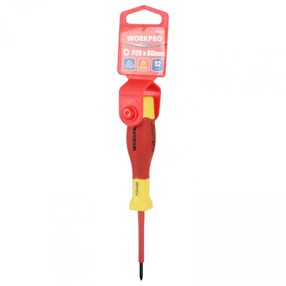 Destornillador pozi aislado pz0x60mm Workpro WP341019 4