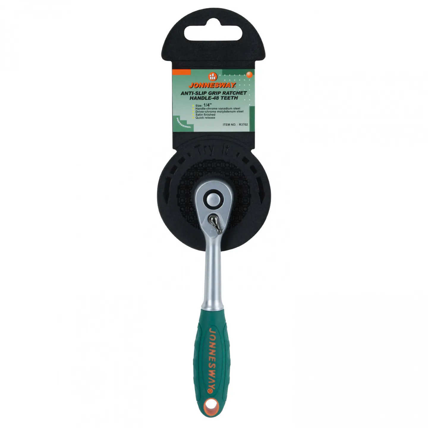 Chicharra Jonnesway R3702 – 1/4 pulgada, 48 dientes 5